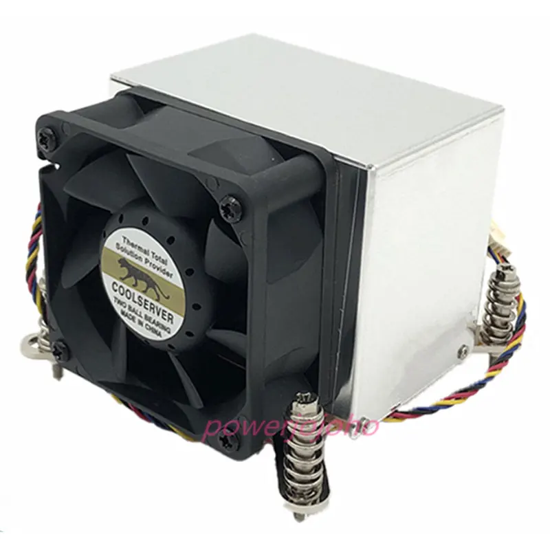 2U server active cooler industril computer CPU Fan Cooling Heatsink for LGA2011 Copper plus aluminum side-blown 4pin | Компьютеры и