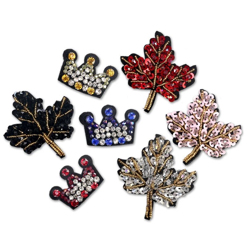 Модная одежда с вышитыми бусинами и блестками Одежда цветами аппликацией в виде