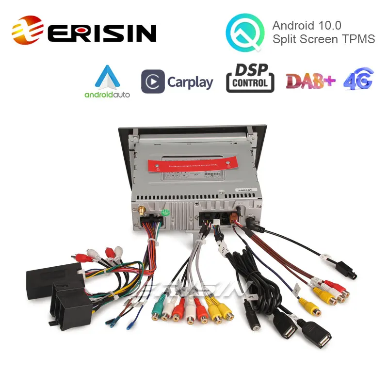 Erisin ES8730SM 7 &quot8-ядерный 64G Android 10 0 автомобильный DVD плеер GPS CarPlay Авто DSP 4G радио для Alfa