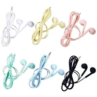 sport earphone wired super bass 3 5mm earphone earbud with built in microphone hands free