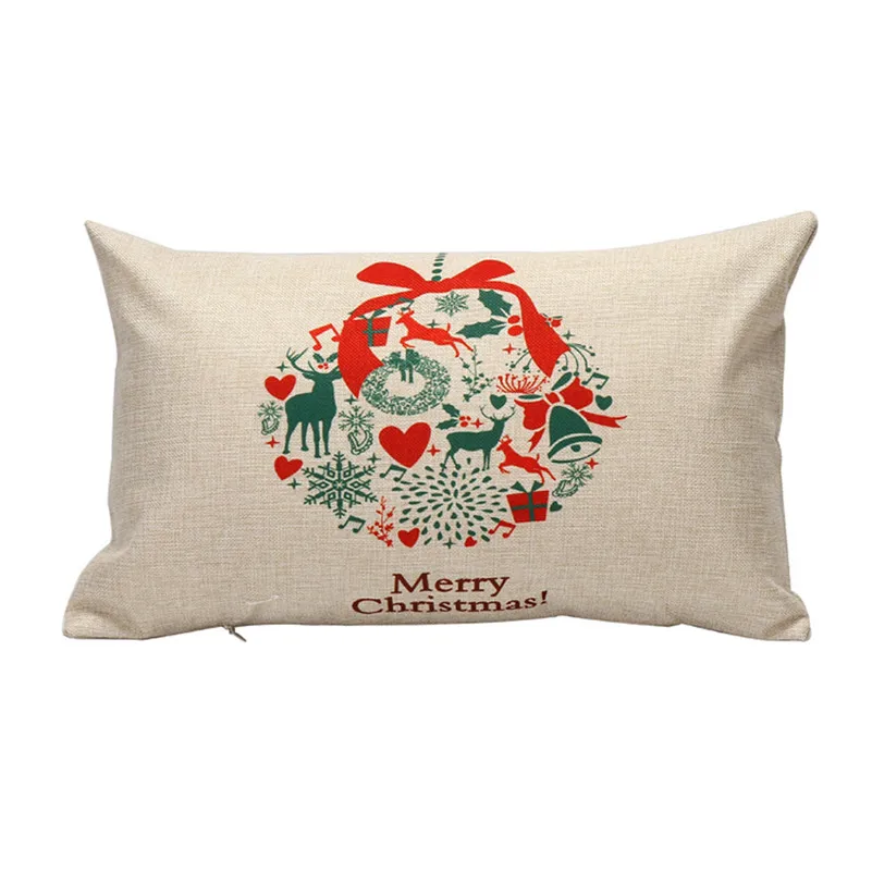 Рождественский чехол для подушки 30x50 см рождественское Рождественское украшение