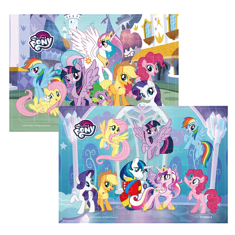 Original My Little Pony Puzzle 9-60pcs Children Cartoon Wooden Early Learning Educational Kids Toys for Girls Boys Gift | Игрушки и