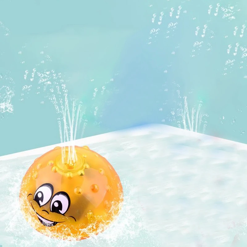 

LED Flashing Bath Toys Musical Ball Water Squirting Sprinkler Baby Bath Shower Kids Toys