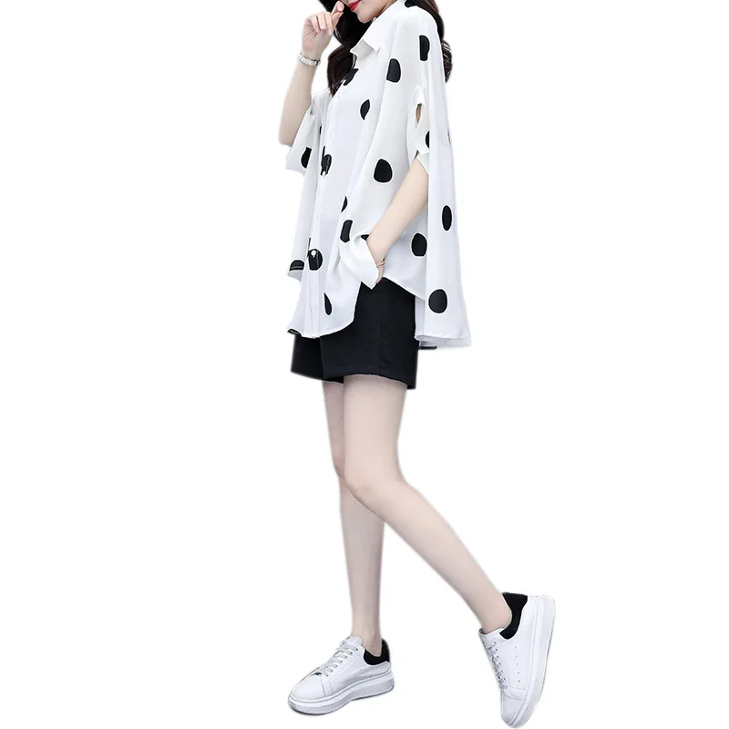 Летний женский комплект из двух предметов повседневный топ и шорты Женский