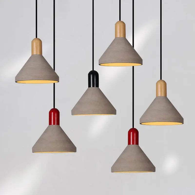 

Лофт промышленный цемент подвесной светильник современный бар подвесной светильник кухня столовая освещение s домашний декор светодиодное Внутреннее освещение светильники