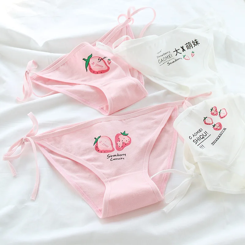 SP &amp CITY женское нижнее белье с розовым принтом клубники в стиле &quotЛолита&quot