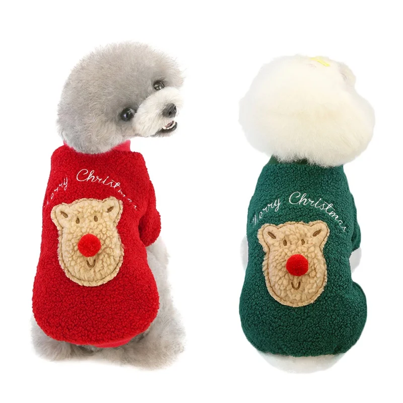 

Christmas Dog Clothes Winter Warm Cotton Pet Dog Jacket Coat Puppy Clothing Hoodies For Small Medium Dogs Puppy Yorkshire Outfi