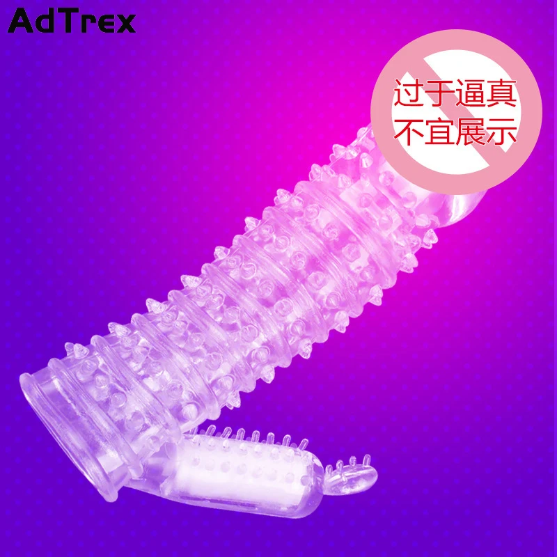 Многоразовые насадки на пенис с длинными и короткими рукавами вибратор