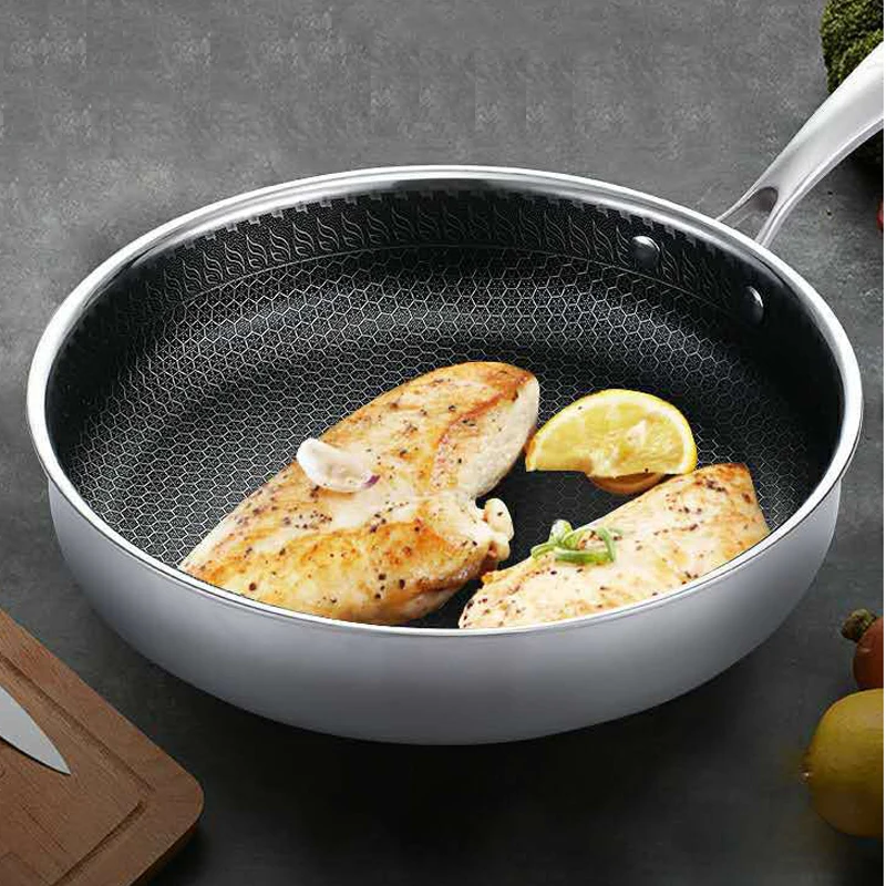 304 многофункциональная Сковорода из пищевой нержавеющей стали сковорода ВОК