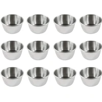 12pcs stainless steel container food storage containers for portion control sauces spices liquid dips