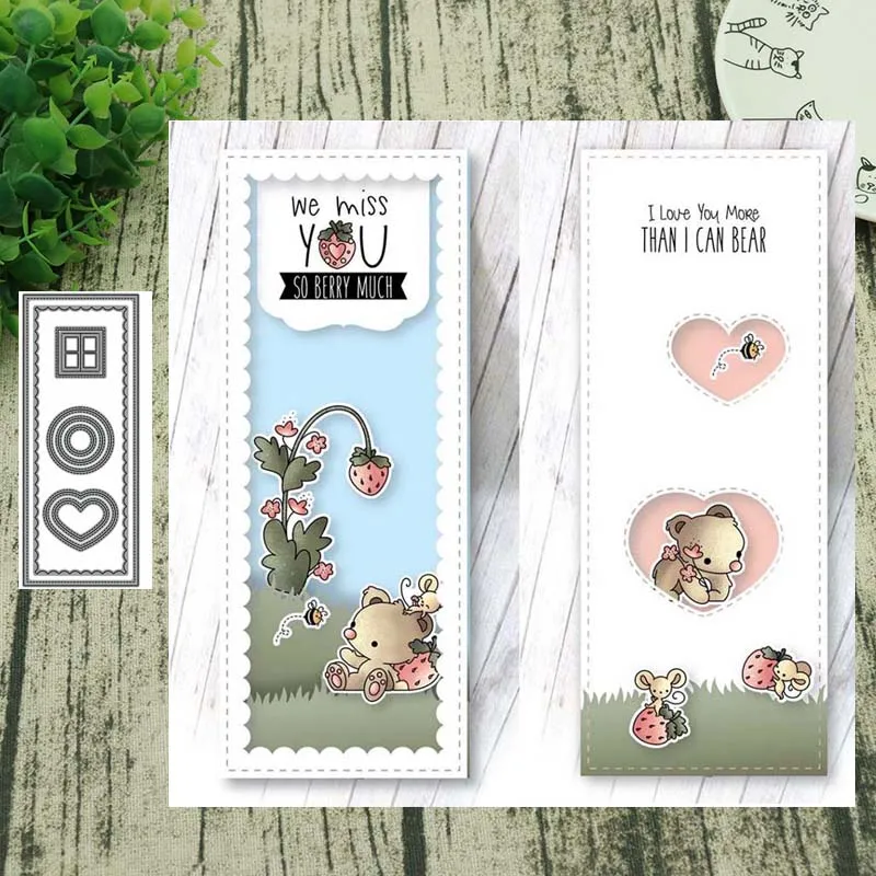 Металлические штампы прямоугольные границы штамп для украшения скрапбукинга