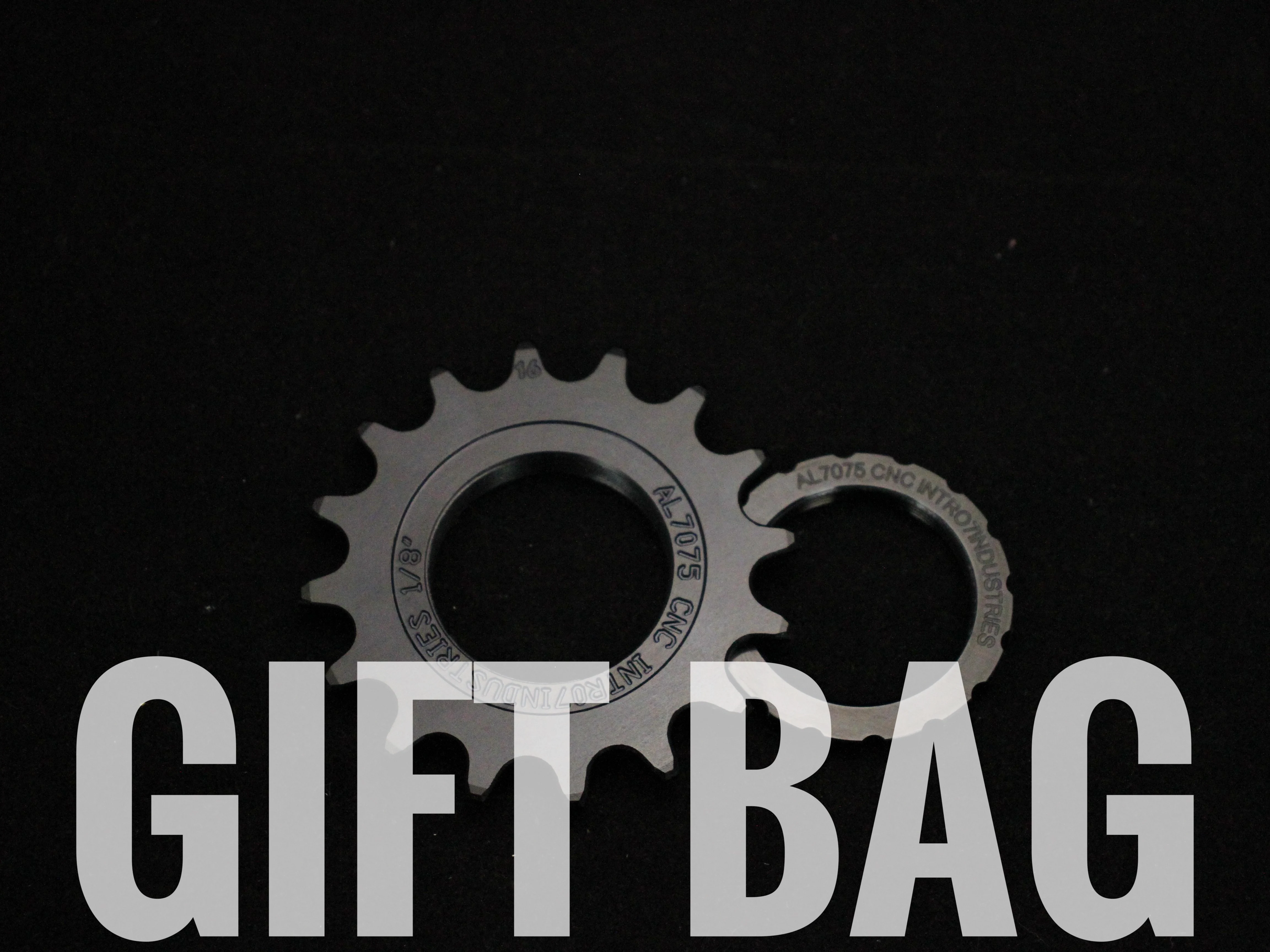 Интрон 7 с фиксированной передачей + стопорное кольцо 16T черный (5 шт. со