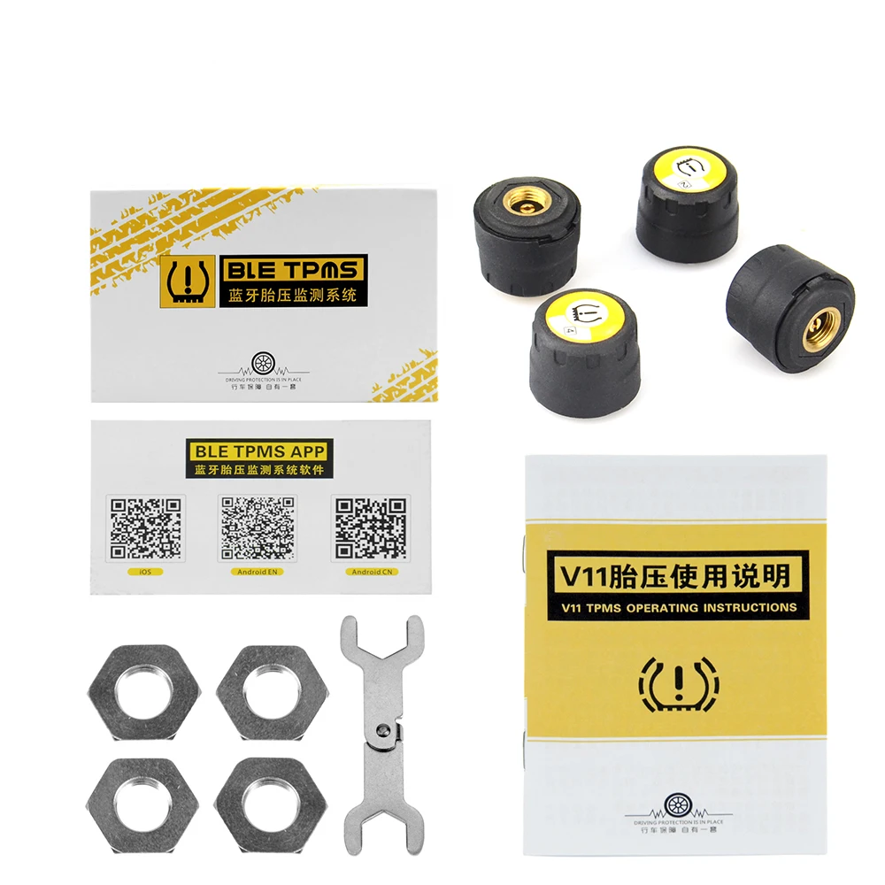 TPMS Bluetooth 4 0/5 0 универсальный внешний датчик давления в шинах Поддержка IOS Android