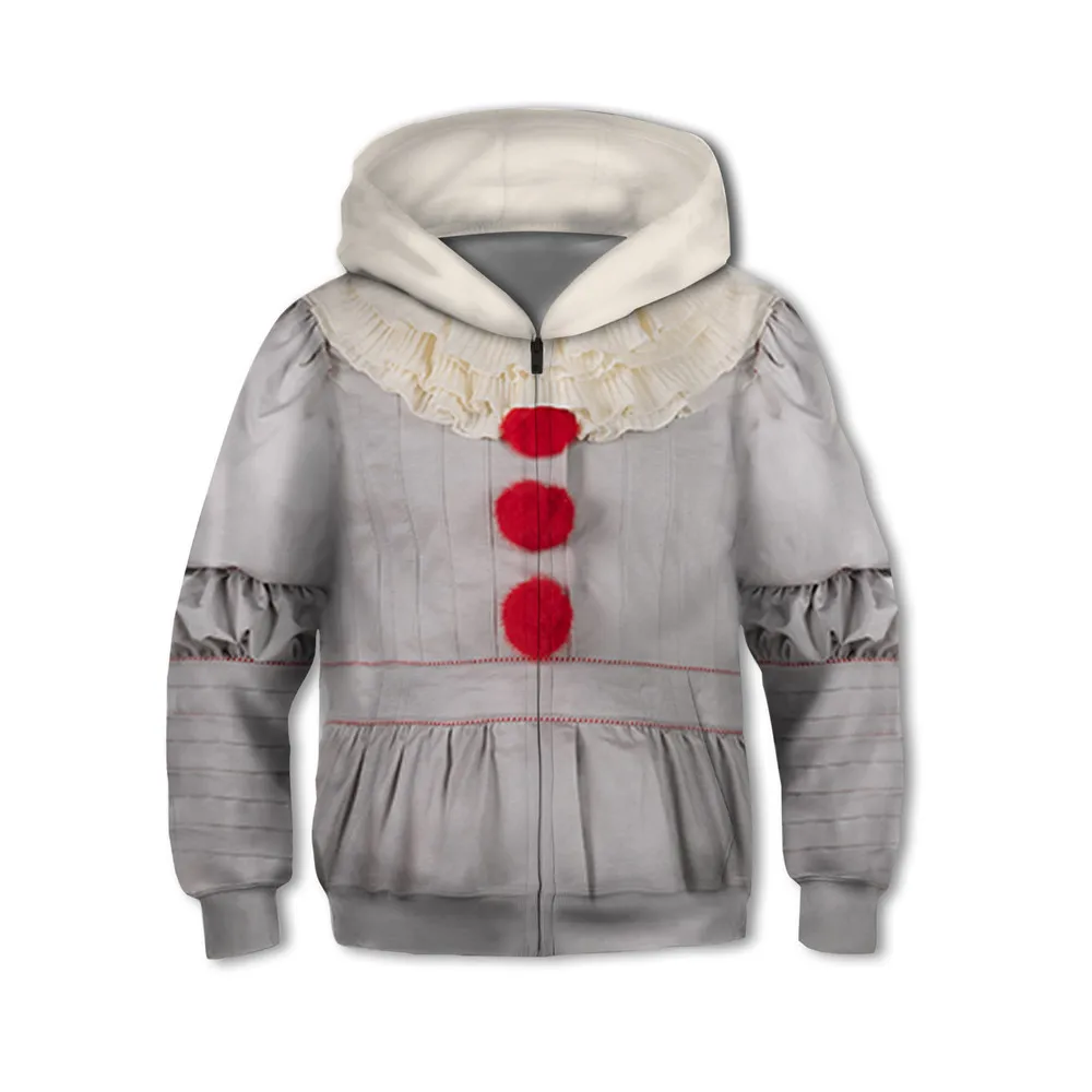 It: Chapter 2 Pennywise толстовки с капюшонами изображением клоунов косплей костюмы