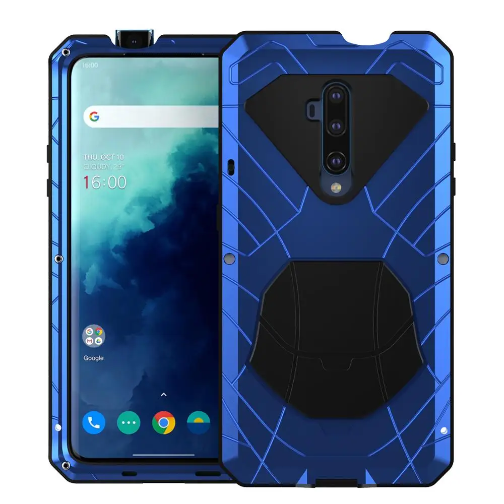 

Оригинальный алюминиевый металлический силиконовый ударопрочный чехол Imatch для Oneplus 7t Pro протектор жесткий сверхпрочный Iphone Fundas Shell