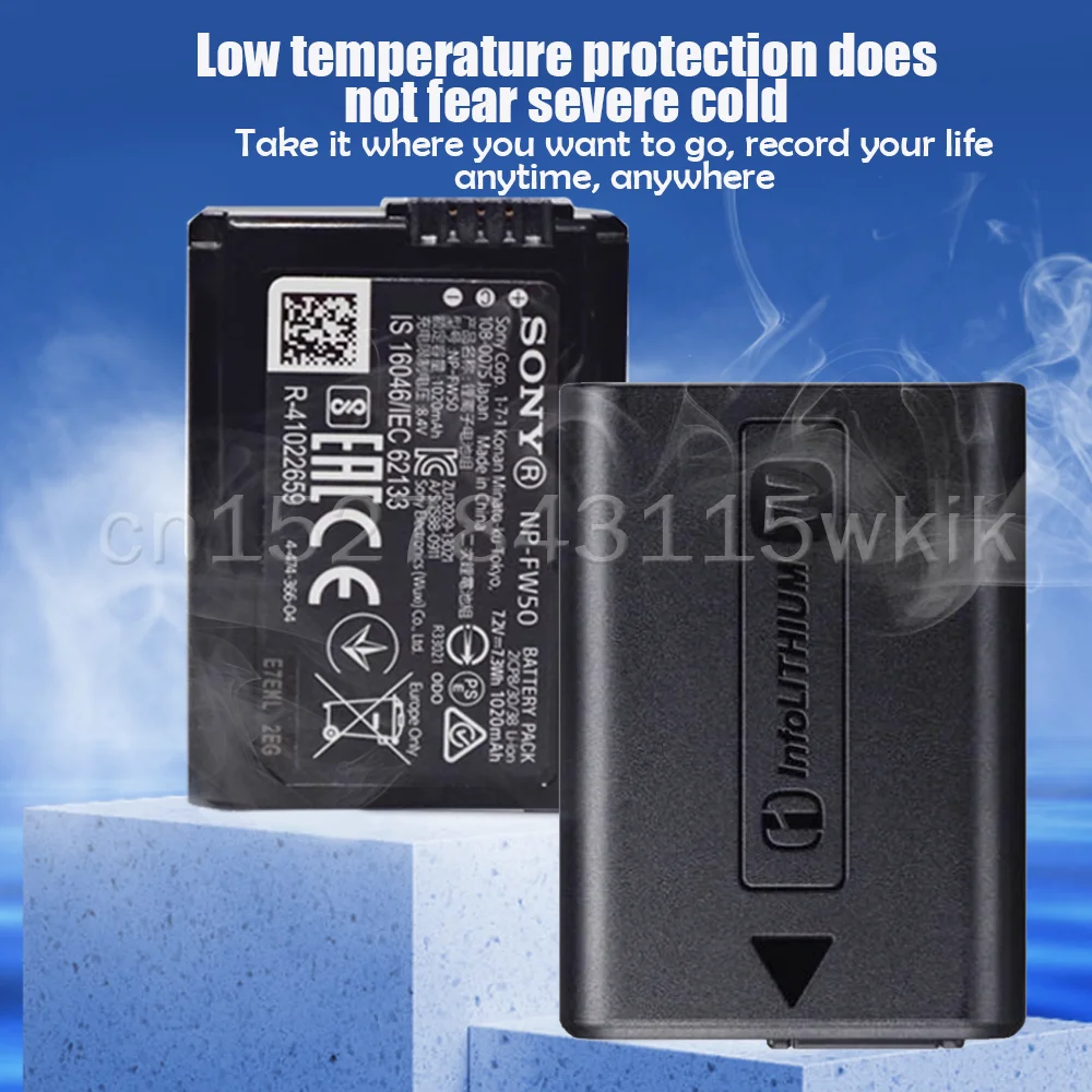 Sony 7.2V 1080mah NP-FW50 NP FW50 NPFW50 Camera Battery For Alpha a6500 a6300 a6000 a5000 a3000 NEX-7 NEX-5R NEX-F3 NEX-3D a7R |