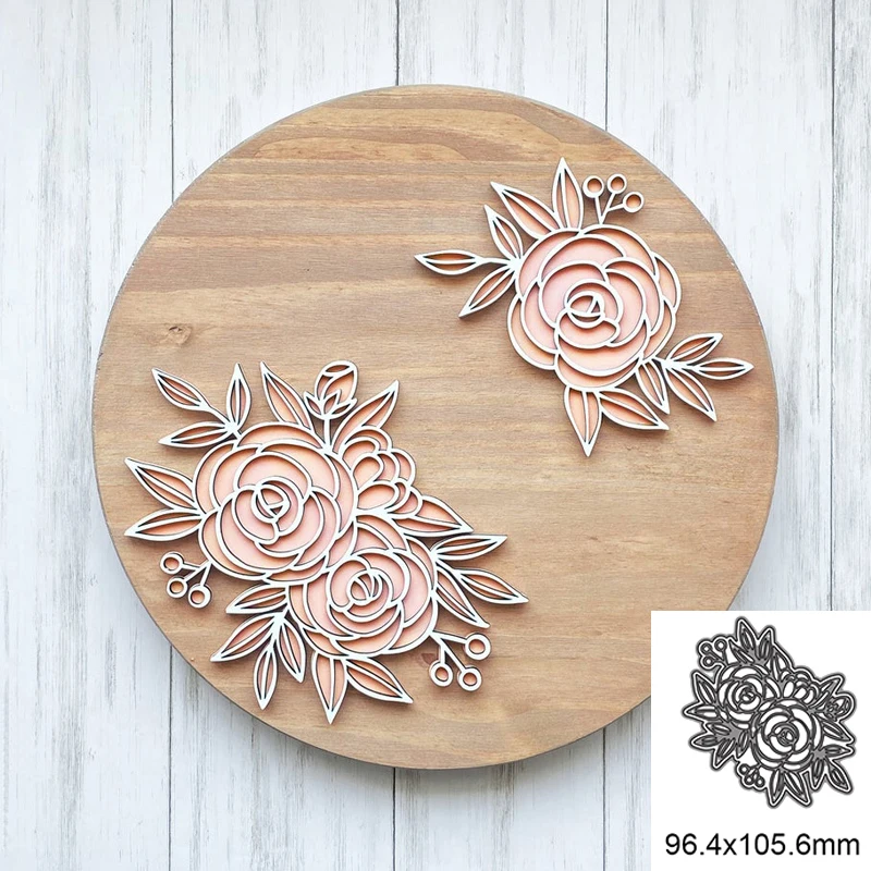 

Rose Flower Metal Cutting Dies For DIY Scrapbook Cutting Die Paper Cards Embossed Decorative Craft Die Cut New