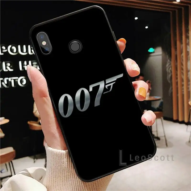 

James bond 007 Phone Case For Xiaomi Redmi Note 4 4x 5 6 7 8 pro S2 PLUS 6A PRO