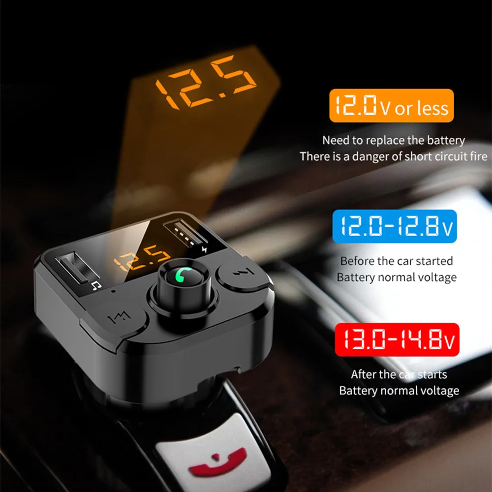 MP3 Player Car Kit USB Charger FM Transmitter Bluetooth 5.0 Handsfree Wireless LCD For Suzuki Grand Vitara Swift SX4 Gsr 600 750 |