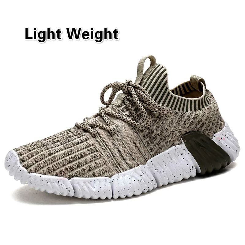 Кроссовки мужские легкие Нескользящие цельнотканые спортивная обувь