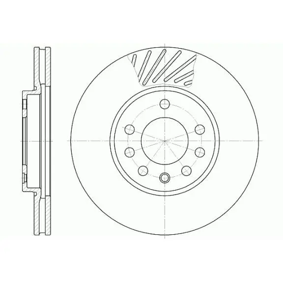 Disc brake front Opel Astra 1.6-2.2TD 97 REMSA 6584.10 | Автомобили и мотоциклы