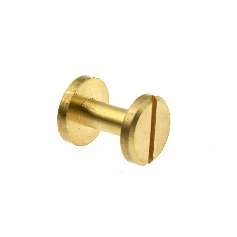 5PCS Brass Screw Rivets Flat Head for DIY Leathercrafts Book Binding Arts | Инструменты