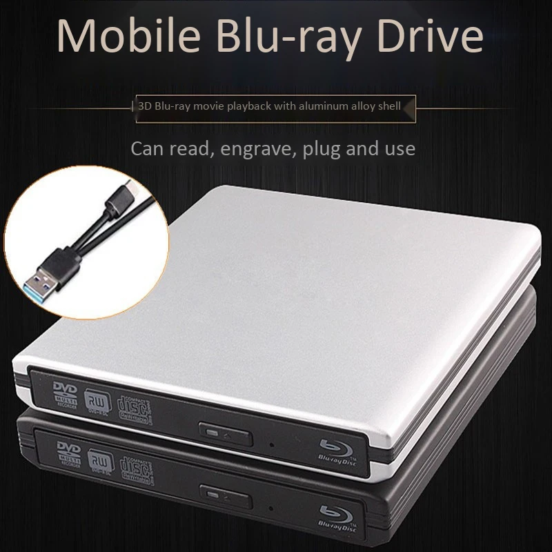 

Blu-Ray Dvd- 3D, USB 3,0 Typc C Bluray Dvd Cd Windows 7 8 10 Imac