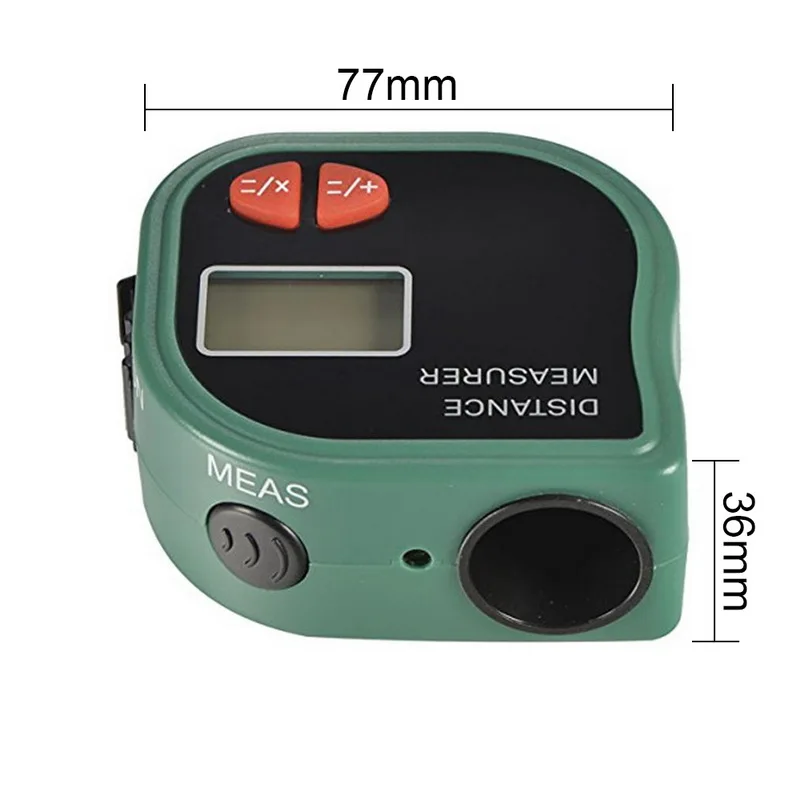 Ультразвуковой дальномер 40 кГц портативный с мягкой измерительной лентой 1 м 0 55 18