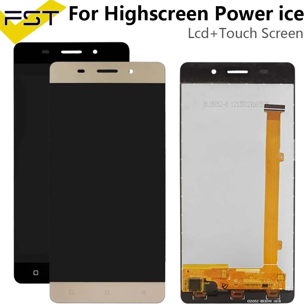 ЖК дисплей с сенсорной панелью для Highscreen Power ice 5 0 дюйма черный/золотой дигитайзер