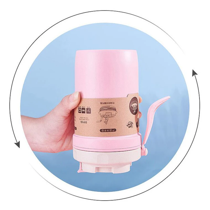 Экологические бамбуковое волокно Новые 500 ml портативный вакуумный кувшин термос