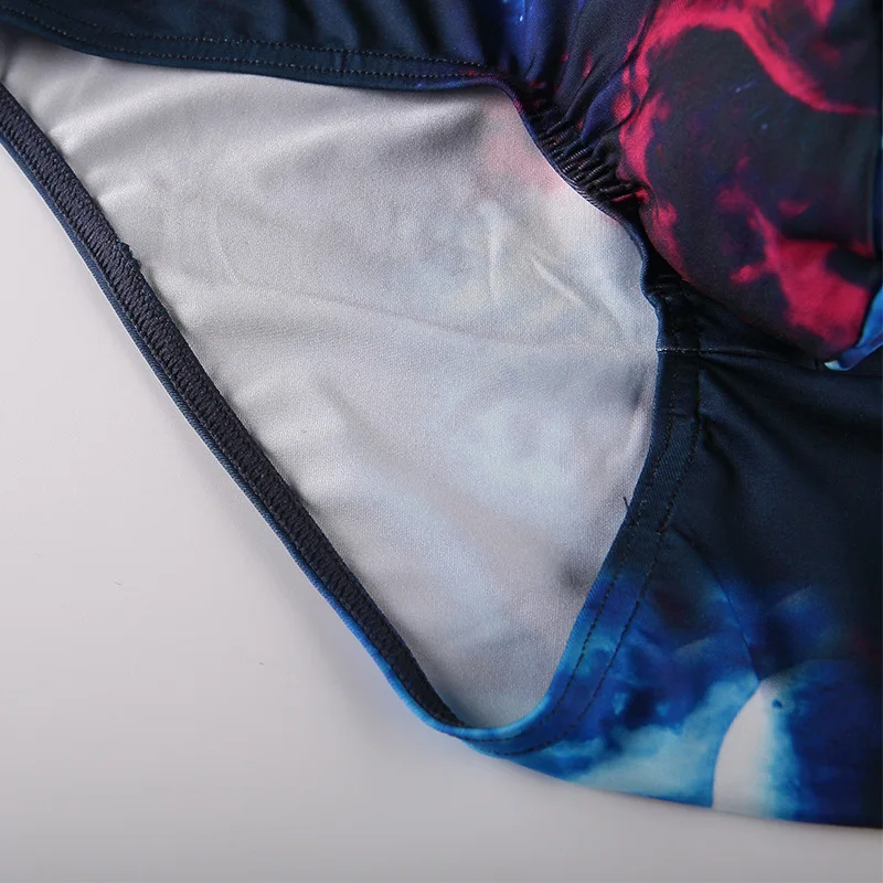 Мужские трусы брифы из вискозы черные дышащие слипы с мультяшным принтом