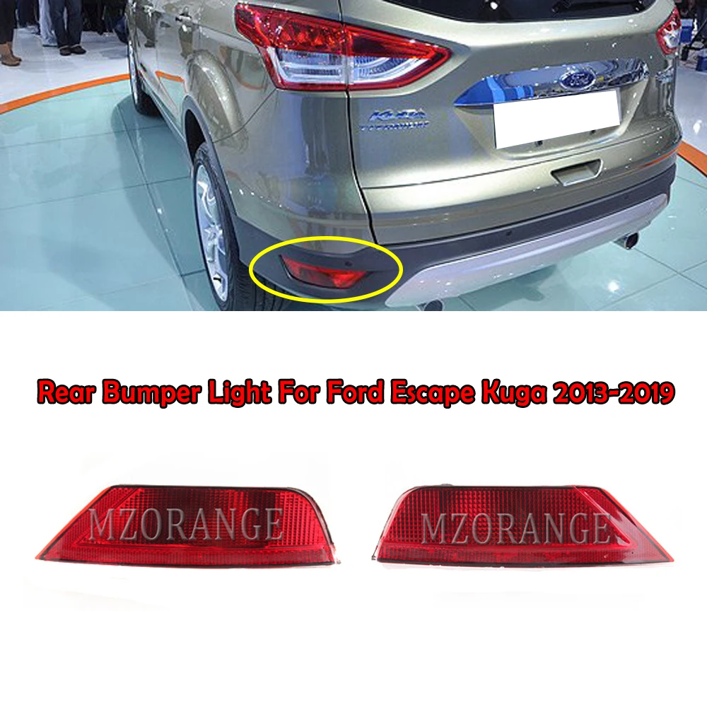 

MZORANGE Rear Bumper Light For Ford Escape Kuga 2013-2019 Hatchback Rear Reflector Fog Light Fog Lamp Car Accessories