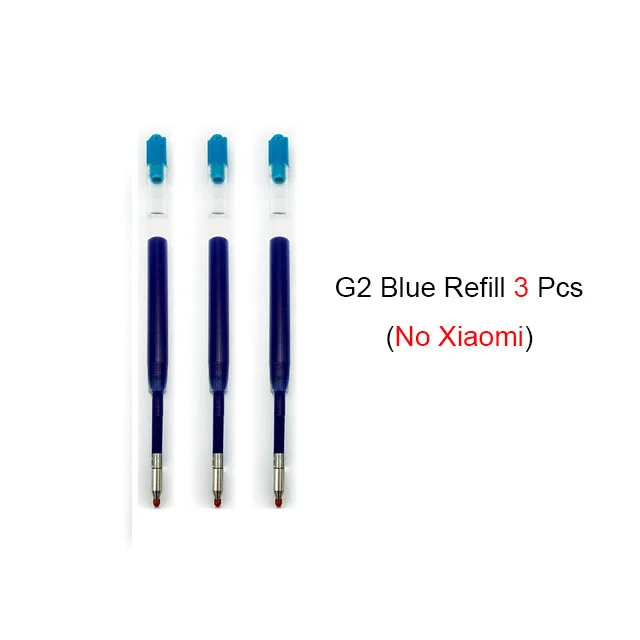3pcs Blue ink Xiaomi Mijia металлический знак гелевая ручка шариковая ручка Mijia авторучка 0,5 мм PREMEC гладкая швейцарская заправка черные, голубые чернила - Цвет: 3pcs Blue ink