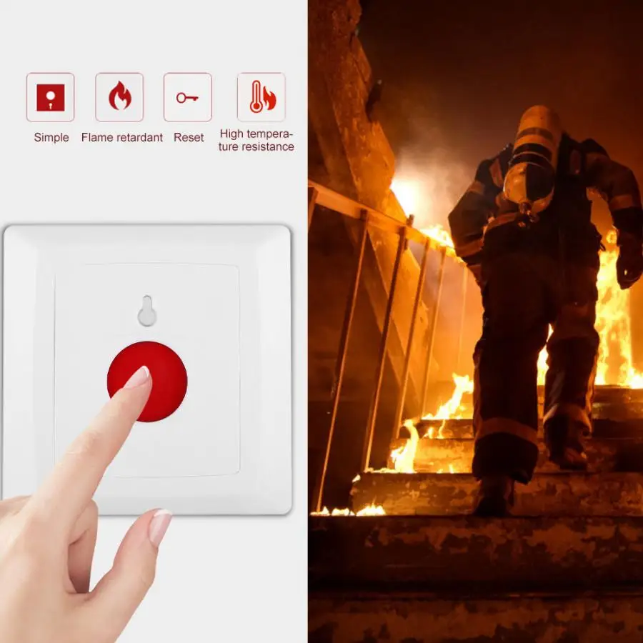 5 шт. SOS аварийный вызов контакт сигнальный дом пожарная безопасность кнопка