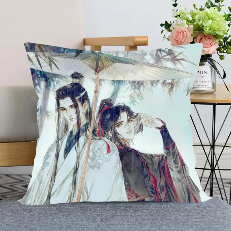 

Mo Dao Zu Shi Anime Pillow Cover for Bedroom Home Office Decorative Pillowcase 3D Zipper Pillow-case Soft No Fade Fashion Style