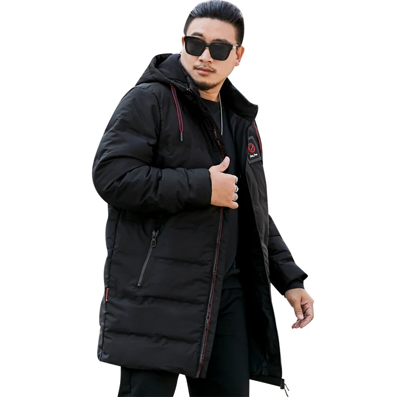 

2019 New Fashion Autumn Winter Outwear Jacket Men Windproof Waterproof Cotton Parka Male Long Thick Warm Coat Size L-8XL