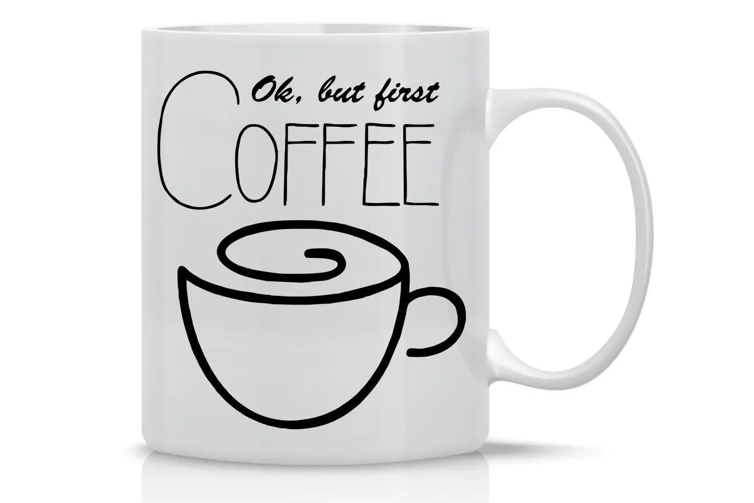 ОК но сначала кофе Смешные какашки кружка весом 11 унций кофейная | Дом и сад