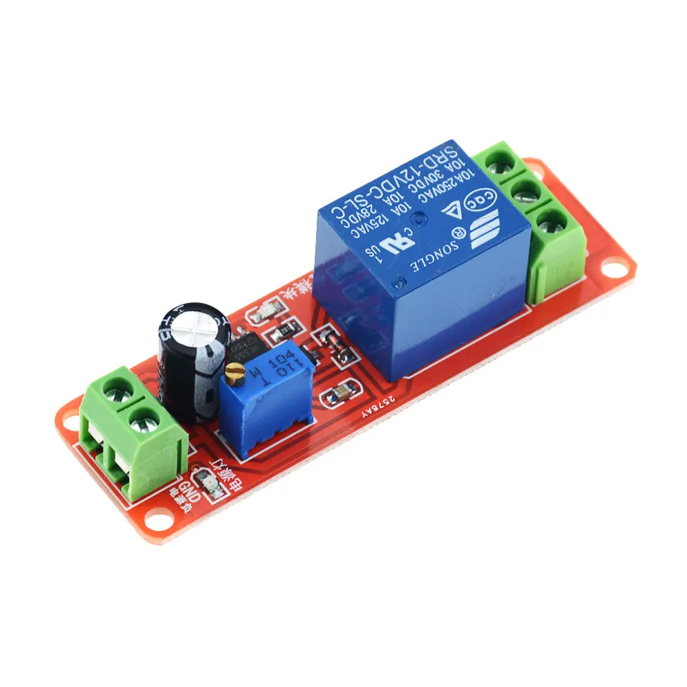 1 шт. DC 12 В переключатель таймера Регулируемый Модуль задержки времени релейный