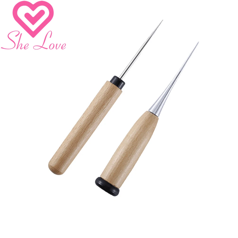 2 шт. DIY кожаное ремесленное Шило инструмент для изготовления отверстий