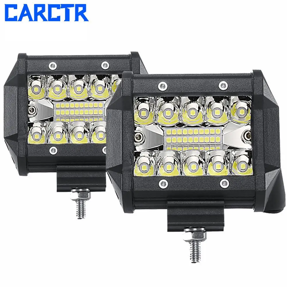 CARCTR 1 шт. Автомобильный светодиодный светильник бар 4 дюйма 60 Вт внедорожный
