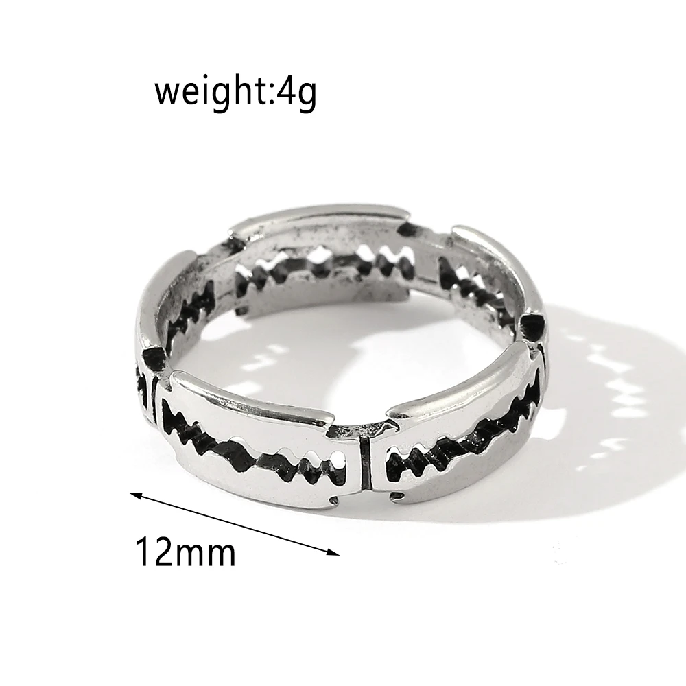 Кольцо серебристое в стиле панк классическая пятница 13-го для любителей фильма