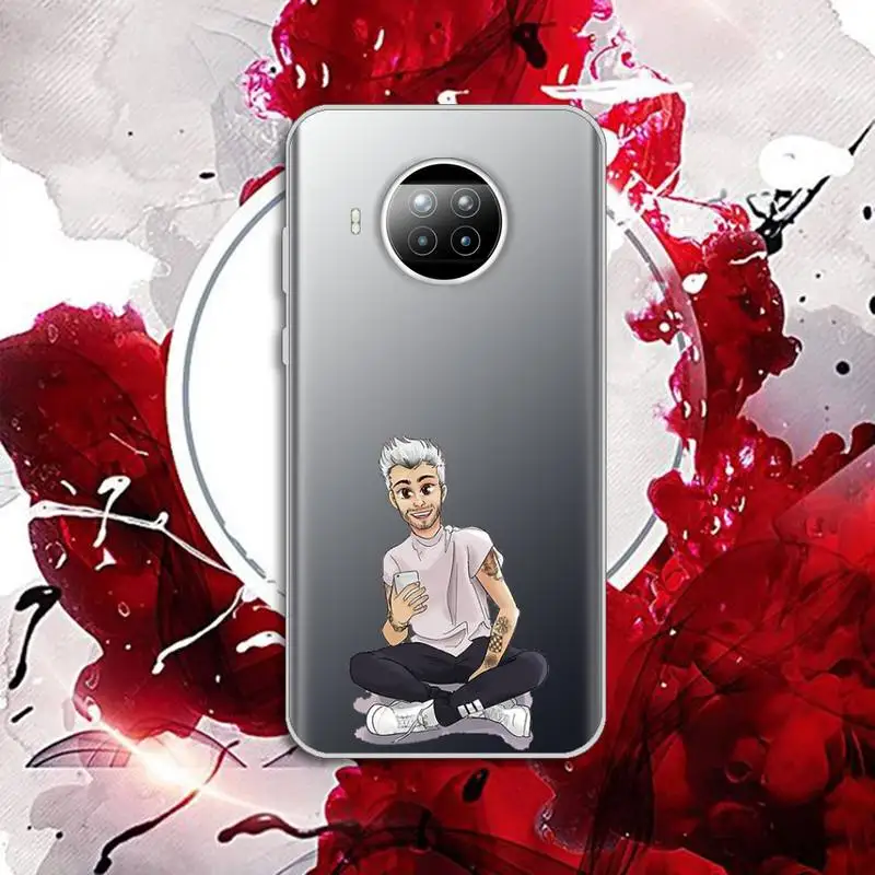 

Zayn malik Britain singer Phone Case Transparent for Xiaomi Redmi note 10 t 8 9 pro lite 11