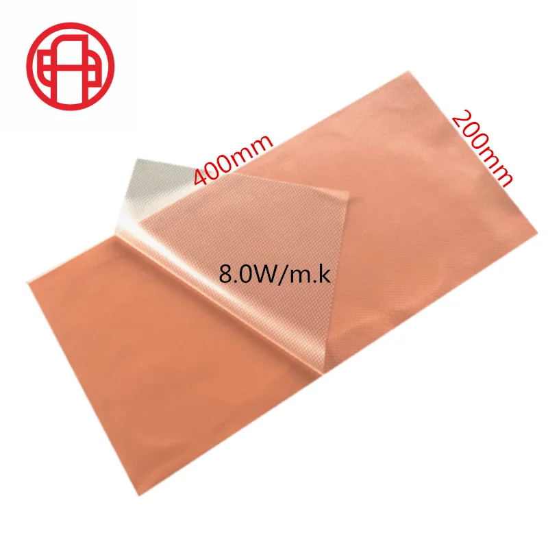 High Conductivity 1.0mm Thickness 8.0w Soft Gap High Conductivity  pad thermal Filler Silicone Thermal Pads