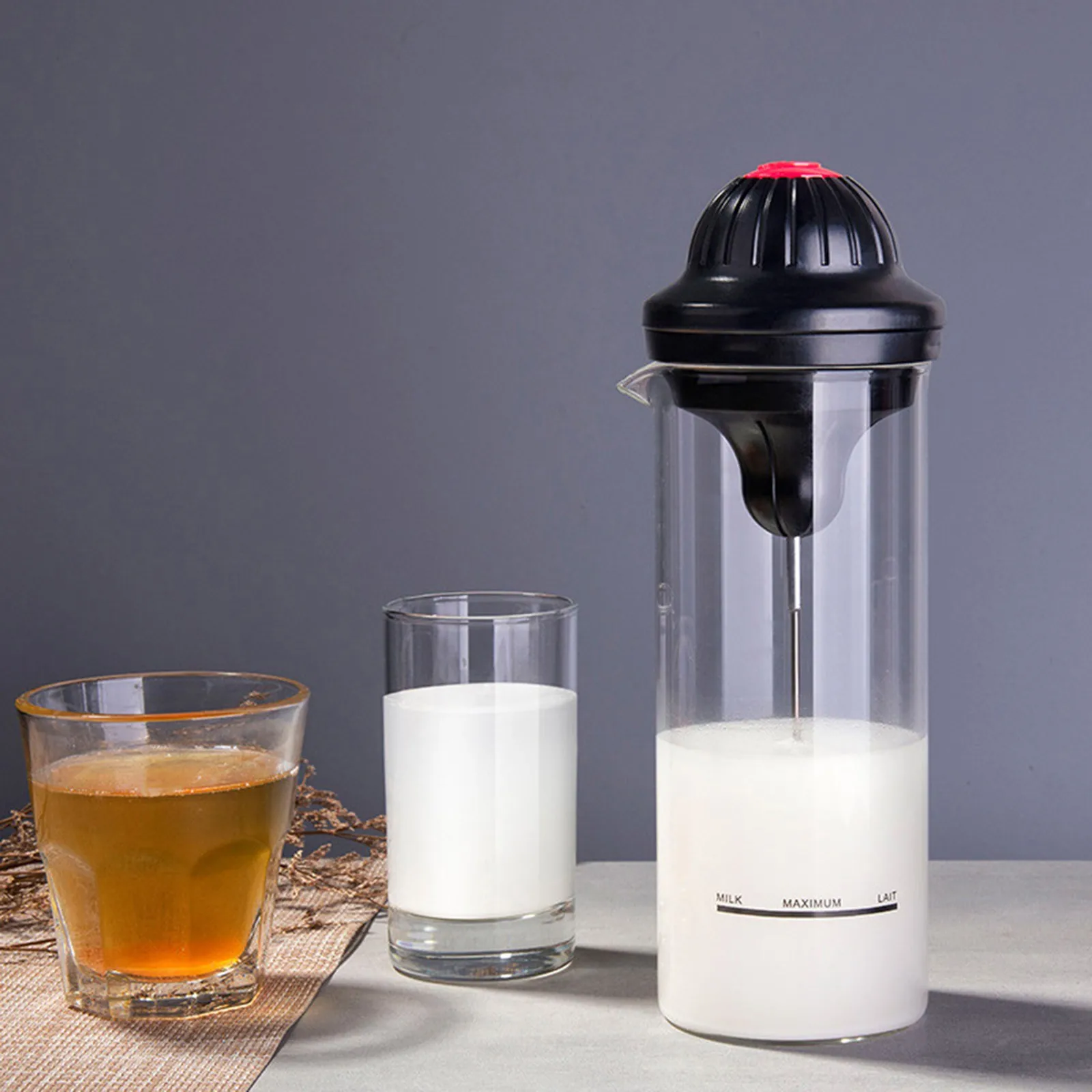 

Milk Frother Electric Milk Frother With Double Whisk Mini Foamer Cappuccino Automatic Bubble Maker Fast Delivery Dropshipping
