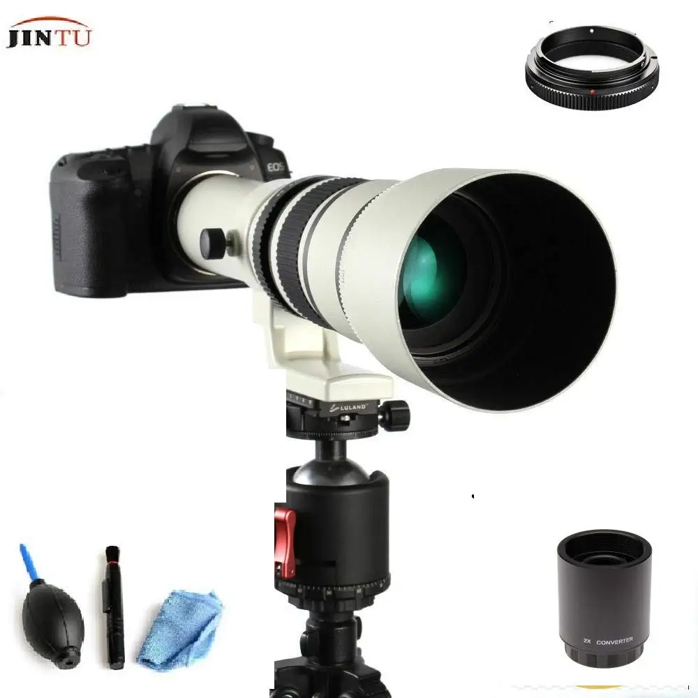 JINTU 500 мм/1000 мм f/8 Руководство телеобъектив для цифровой однообъективной