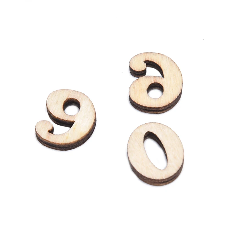 Смешанные 50 шт. деревянные украшения для рукоделия МДФ вырезы с плоским