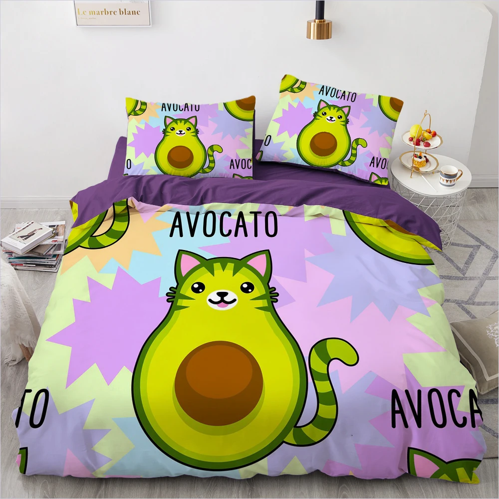 

Cartoon Printed Duvet Cover Bedding Set Single Twin Full Queen King Size Bedclothes Children's Boy Bedroom Bed Set Kids Girls