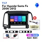 Автомагнитола NaviFly TS7, мультимедийный проигрыватель на Android с IPS-экраном и GPS-навигацией для Hyundai Santa Fe 2 2006-2012, FM-радио, 2Din