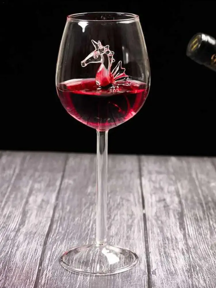 Бокал для красного вина искусственный стеклянный бокал в виде морской звезды
