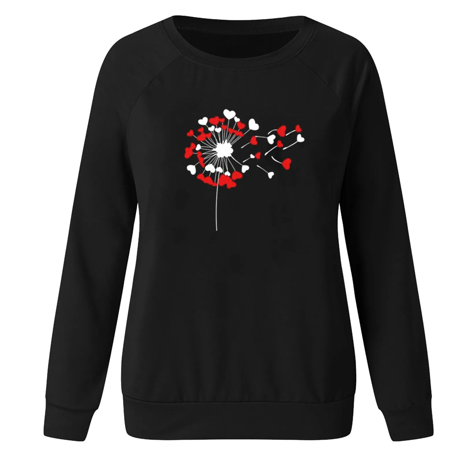 59# Oversized O-neck Harajuku Sweatshirts Flower Printing Long Sleeve Women Pullovers Streetwear Tracksuit Blouse Женское Платье